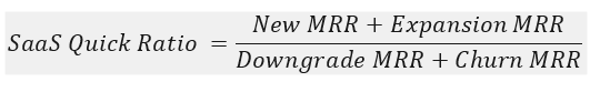 saas quick ratio formula